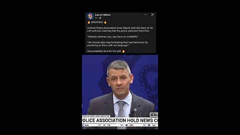 “Nobody believes you” Victoria Police Association boss Wayne Gatt hits back 🫡 🇦🇺