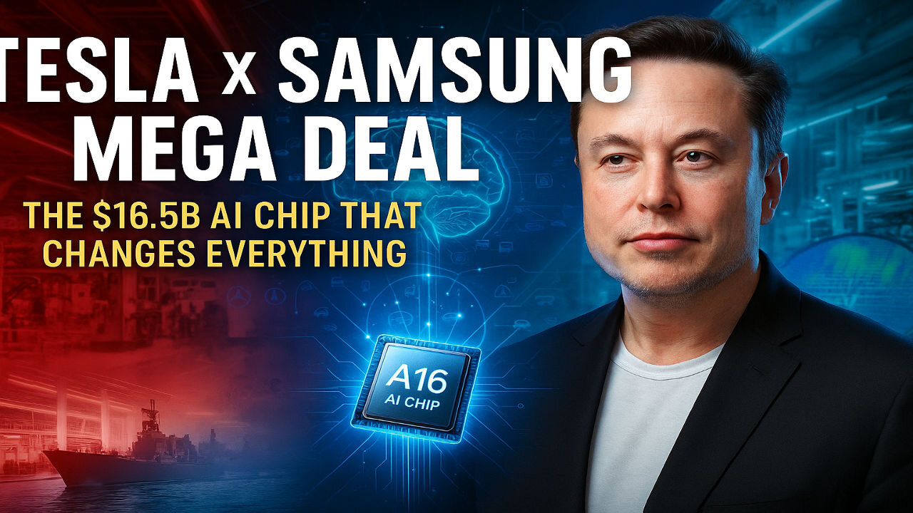 Elon Musk CONFIRMS $16.5B Deal With Samsung 😱 | Tesla’s A16 AI Chip Changes EVERYTHING!