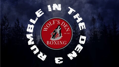 FIRST EVER AMATEUR BOXING EVENT STREAMED ON RUMBLE! BOUGHT TO YOU BY WOLFSDEN BOXING!