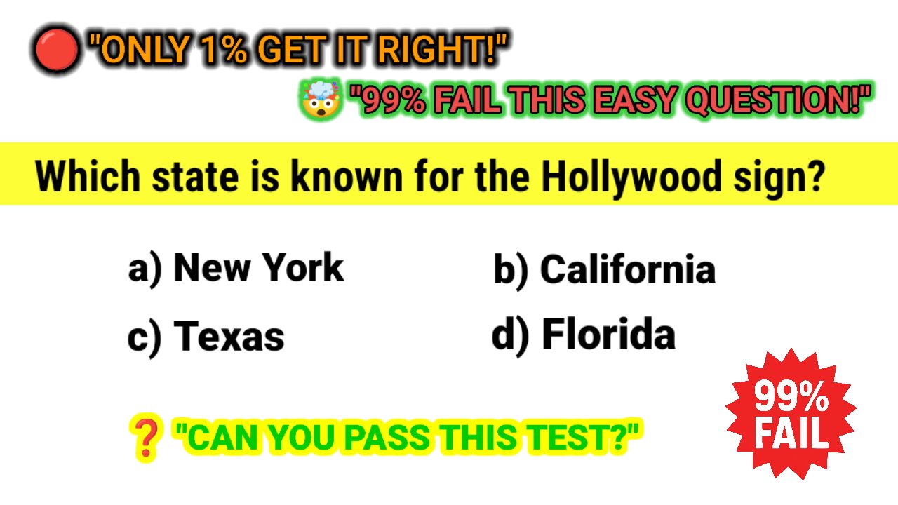 Only 1% Get This Right! 🤯 | Can You Pass This Easy Quiz?