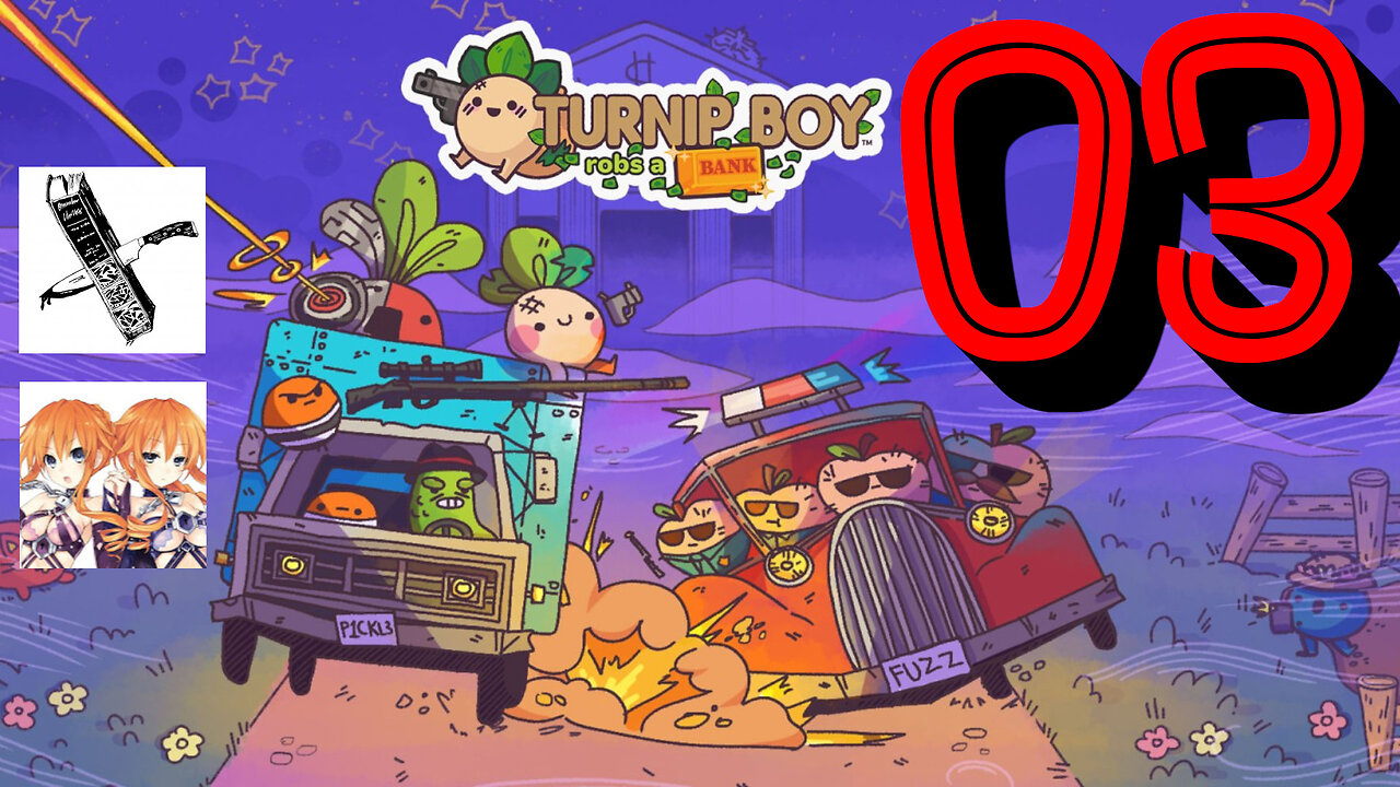 Let's Play Turnip Boy Robs a Bank [03] Powerups and Vengeance!
