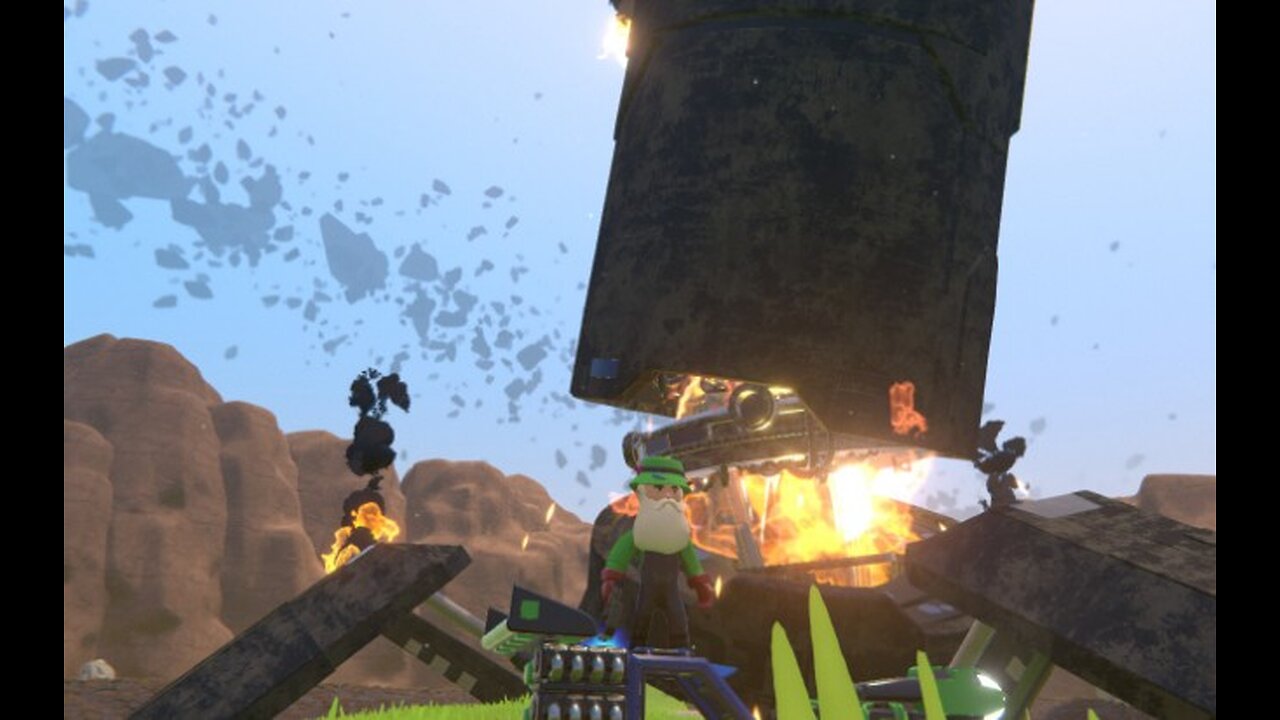 Old man takes on the mega drill in Trailmakers (ep3)