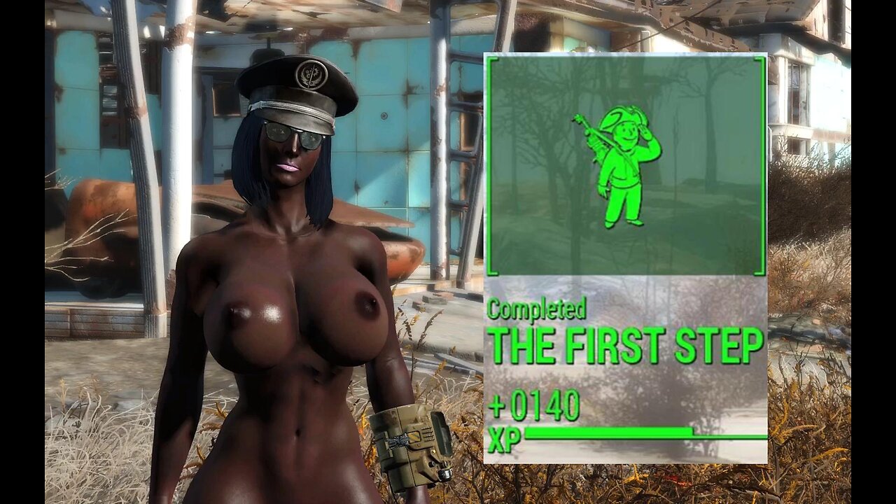 Fallout 4 Naked beginners guide The First Step minutemen busty boobs Breast Expansion