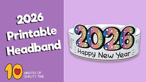2026 Printable Headband Craft