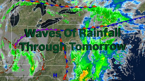 Waves Of Rainfall Through Tomorrow