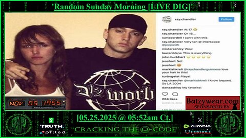 "CRACKING THE Q-CODE" ~ 'Random Sunday Morning [LIVE DIG]'