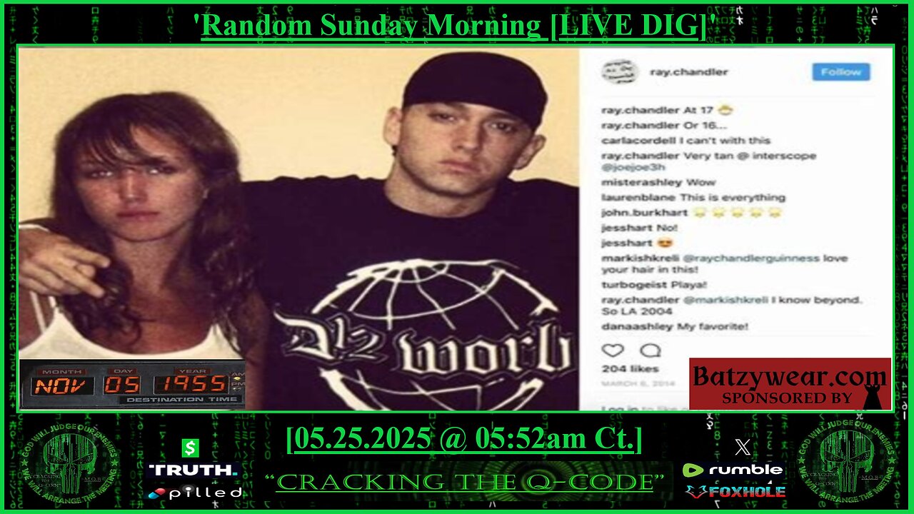 "CRACKING THE Q-CODE" ~ 'Random Sunday Morning [LIVE DIG]'