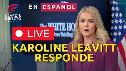 EN VIVO Y EN ESPAÑOL, Conferencia de prensa de TRUMP en Casa Blanca, Karoline Leavitt