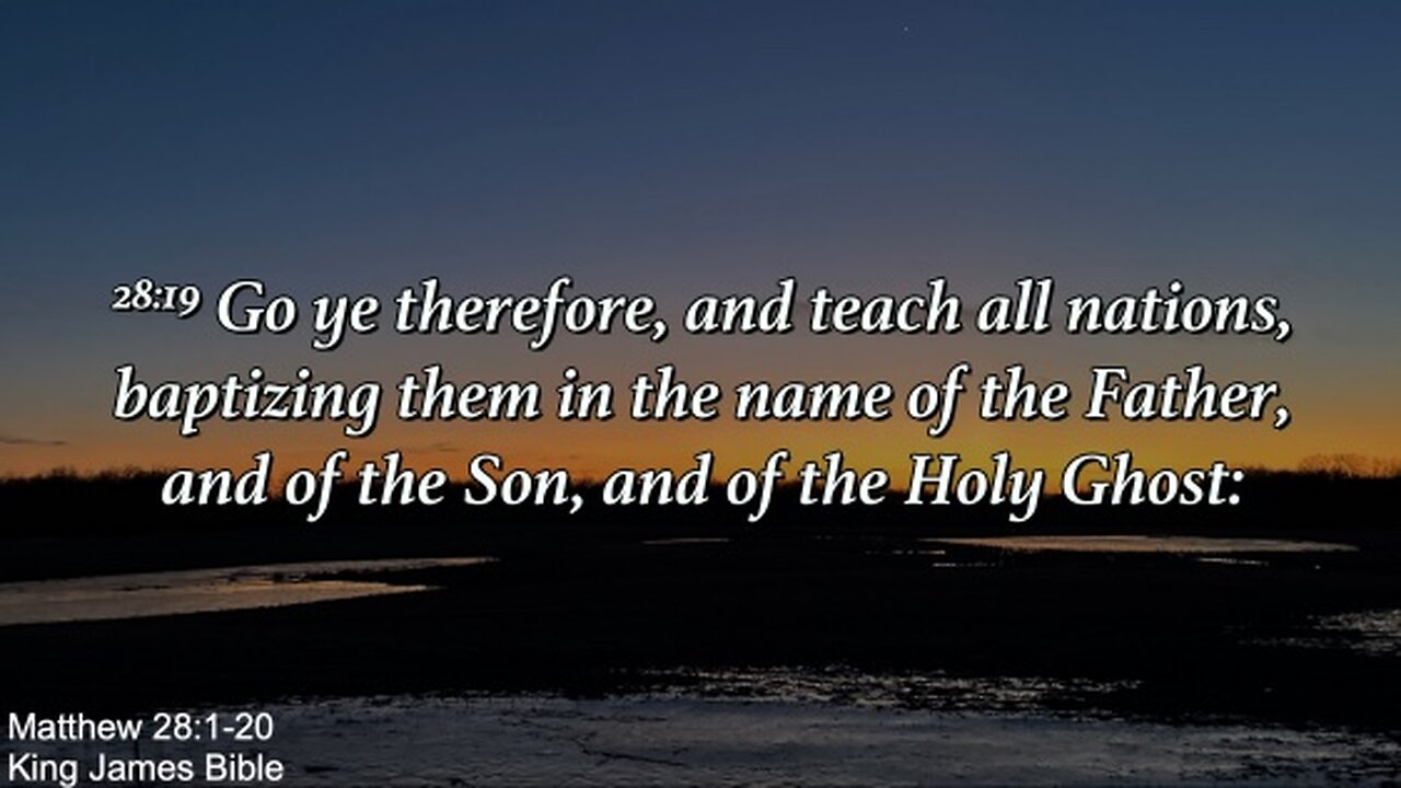Wednesday April 2nd - Father, Son, Holly Spirit