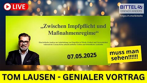 🔝☝️📢TOM LAUSEN (Datensalafist) - Vortrag vor dem EU-Parlament am 7.5.2025 - DEUTSCH