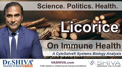 Dr.SHIVA® LIVE: Licorice on Immune Health @CytoSolve® Systems Analysis