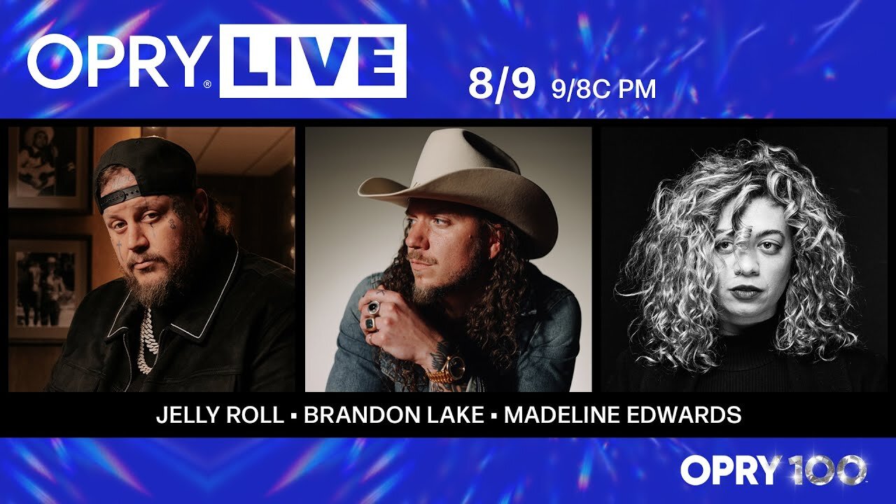 Opry Live - Jelly Roll, Brandon Lake, and Madeline Edwards