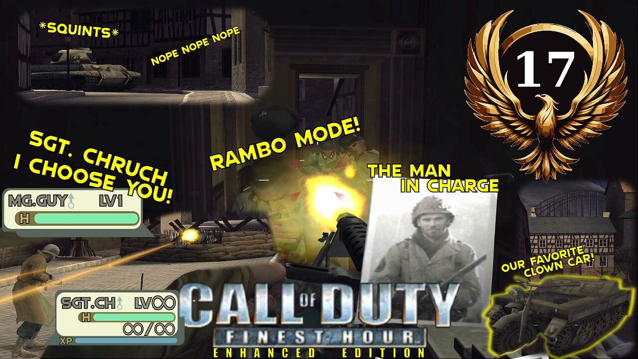 The nicest BAR and the longest road featuring Lt. Chuck Walker - CoD:FE Enhanced Edition
