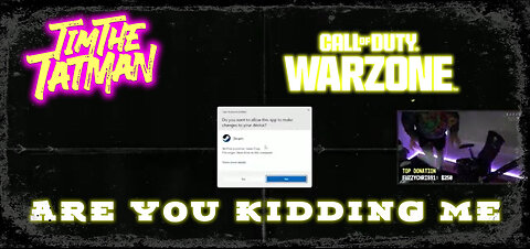 Tim Crashes Out Playing Warzone.