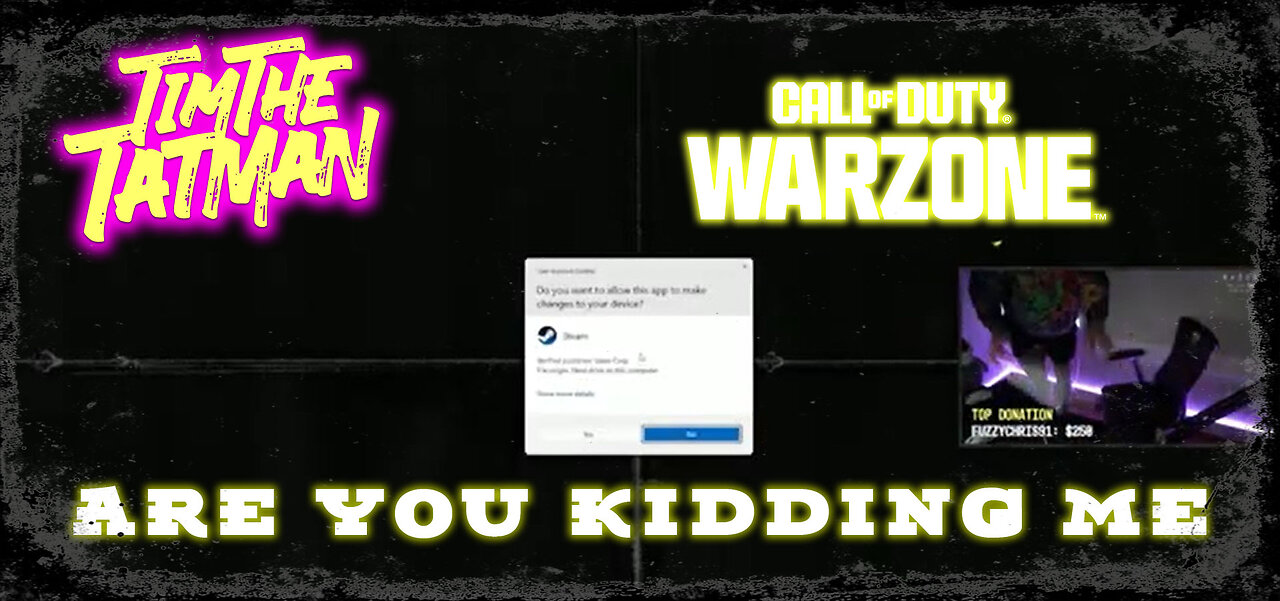 Tim Crashes Out Playing Warzone.