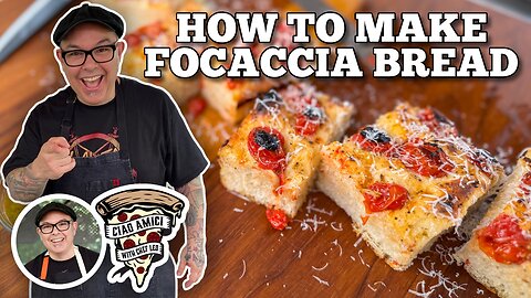 Leo's Focaccia Bread in the Blackstone Pizza Oven