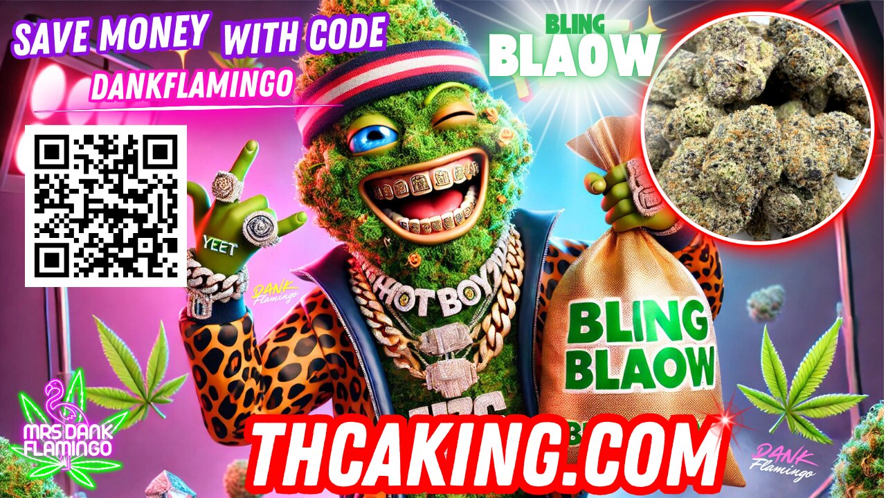 Indoor Exotic Bling Blaow Full Size Buds from THCA King with Mrs Dank Flamingo!