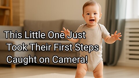 This Little One Just Took Their First Steps – Caught on Camera!
