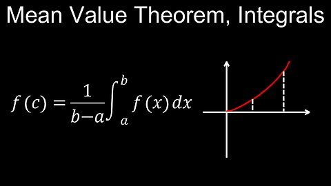 Mean Value Theorem for Integrals, Visual Proof, Examples, Practice Problems - Calculus