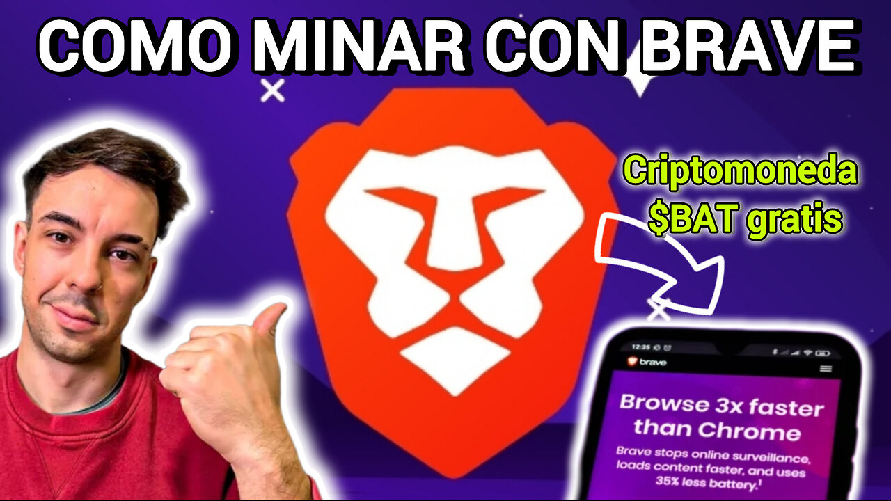 🔝 MINAR solo NAVEGANDO con BRAVE - Ganar dinero FÁCIL con Brave ($BAT Crypto) - en PC o Celular