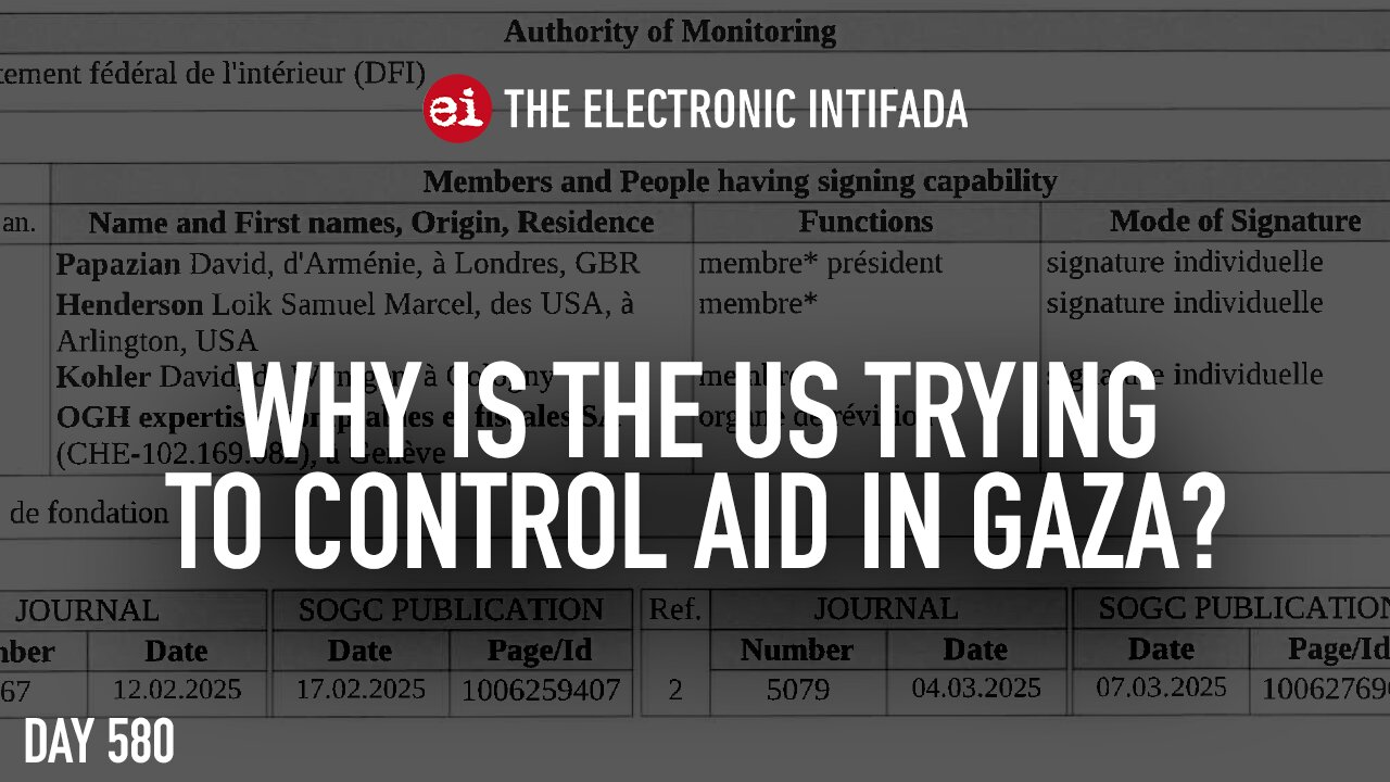 Why is the US trying to control aid in Gaza? with Ali Abunimah