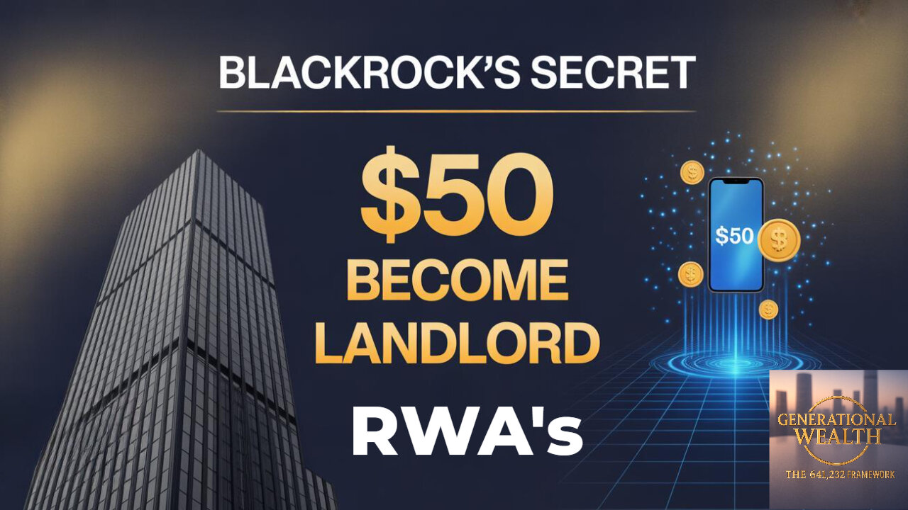 BlackRock’s $50 Tokenized Real Estate Secret: How RWA Crypto Is Creating Generational Wealth