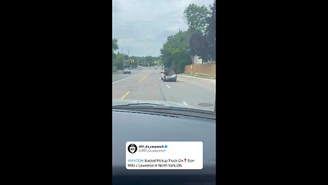 Busted Pickup Truck In Toronto