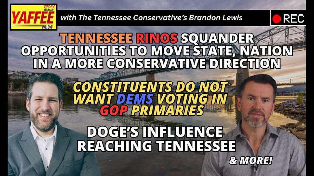 Tennessee RINOs Squander Opportunities To Move State, Nation In A More Conservative Direction & More