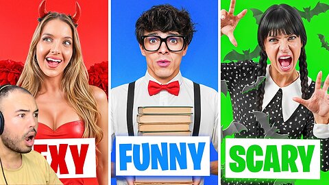 Kalkazian react Amp World | Style Swap Challenge, Halloween Edition!