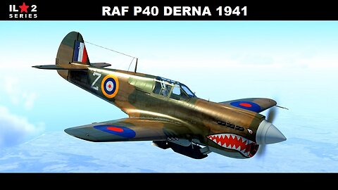 RAF P40 Action Over Derna North Africa IL-2 Series 4K UHD