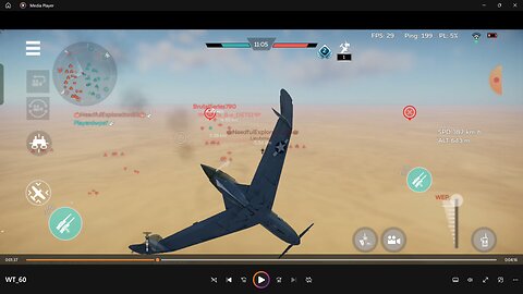 War Thunder Tier 4 plane XP-55 , B-25 gameplay