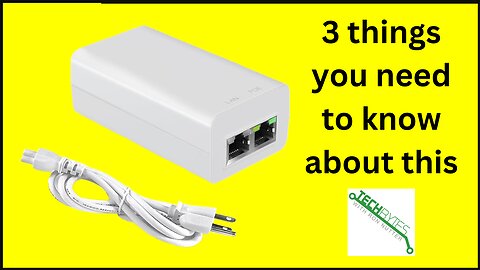 3 things you need to know about the Unifi Gigabit PoE Injector 48V 15W