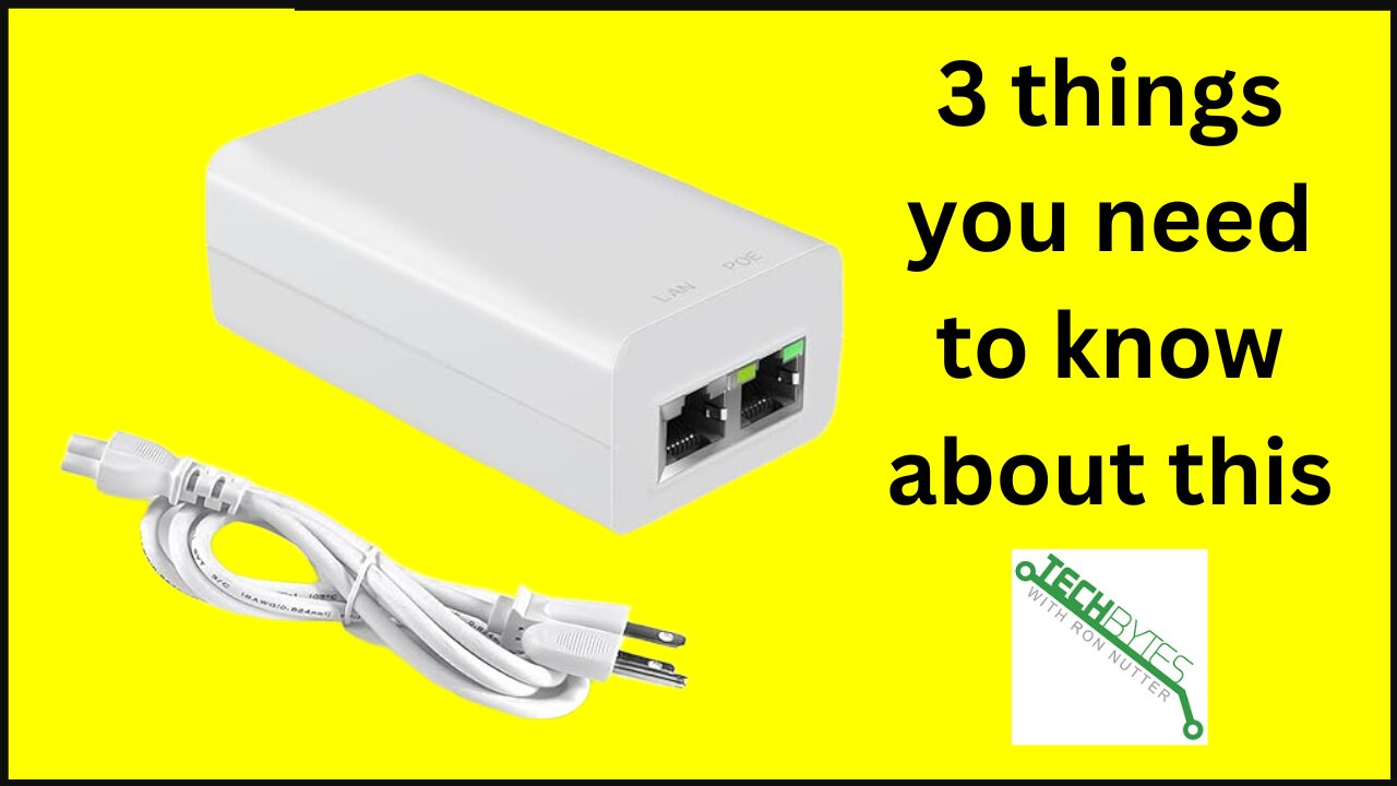 3 things you need to know about the Unifi Gigabit PoE Injector 48V 15W