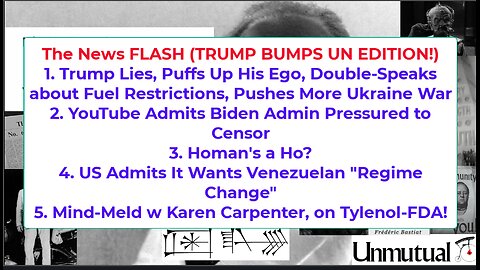 Liberty Conspiracy Live 9-23-25 Trump Up-Down at UN, ICE Homan a Ho? YouTube Censorship