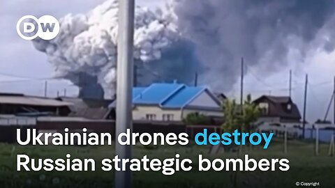40 Russian aircraft hit by Ukraine drone attacks | DW News