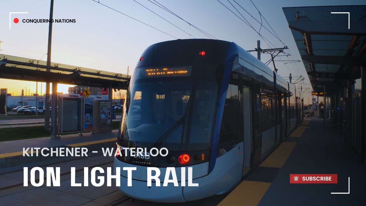 Kitchener/Waterloo ION Light Rail ride - SPRING 2025