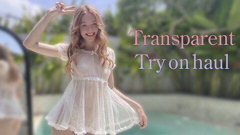 4K TRANSPARENT TRY-ON HAUL | fashion fetch with Alice Cookie