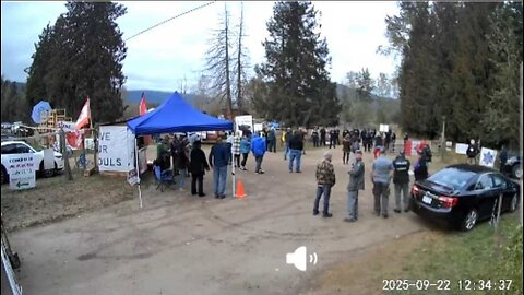 DAY 2: RCMP & CFIA siege Ostrich Farm for cull, security camera with Rebel on the ground