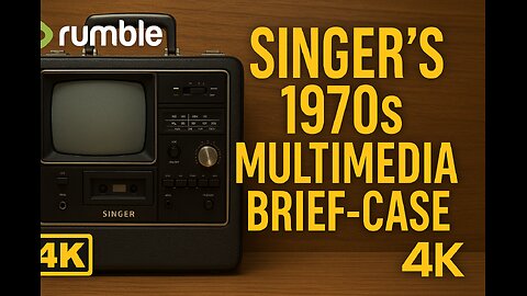 📼🧳 Singer’s 1970s Multimedia Brief-Case: Retro Tech Treasure from the Golden Era 🎶📺