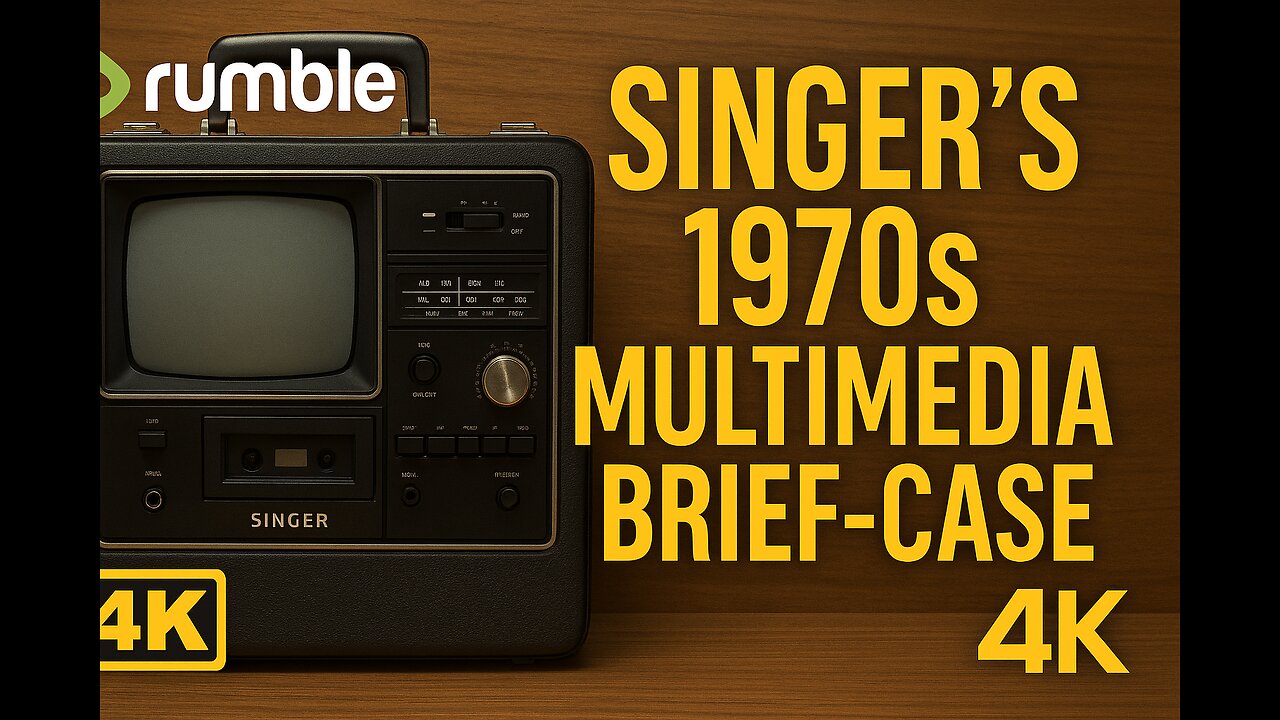 🧳📼 1970s TECH TREASURE! Singer’s Multimedia Briefcase from the Golden Era 🎶📺