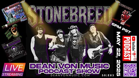 S8 | E83 STONEBREED PREMIER MUSIC PODCAST SHOW ON THE DEAN VON MUSIC PODAST SHOW IN LAS VEGAS