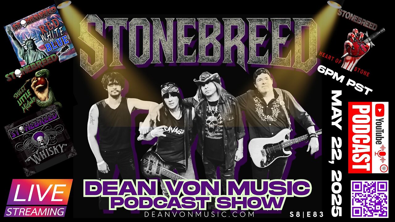 S8 | E83 STONEBREED PREMIER MUSIC PODCAST SHOW ON THE DEAN VON MUSIC PODAST SHOW IN LAS VEGAS