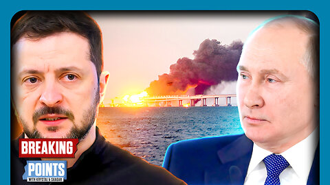 Ukraine BOMBS Crimea Bridge Amid NUCLEAR FEARS