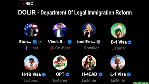 MEME - Department Of Legal Immigration Reform (DOLIR) X Spaces Call - Legal Immigration System