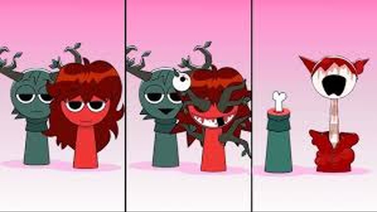 Sprunki OC Mroona and Wyrum Retake and Mili and GF Retake Phase 2 VS Phase 3 VS Phase 4 #squidgame