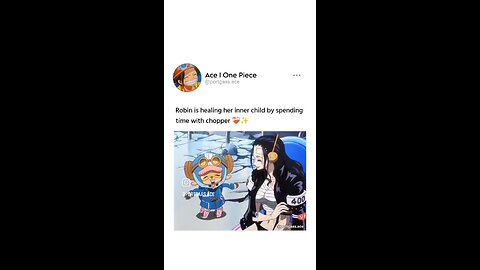 chopper and Robin bond🥺