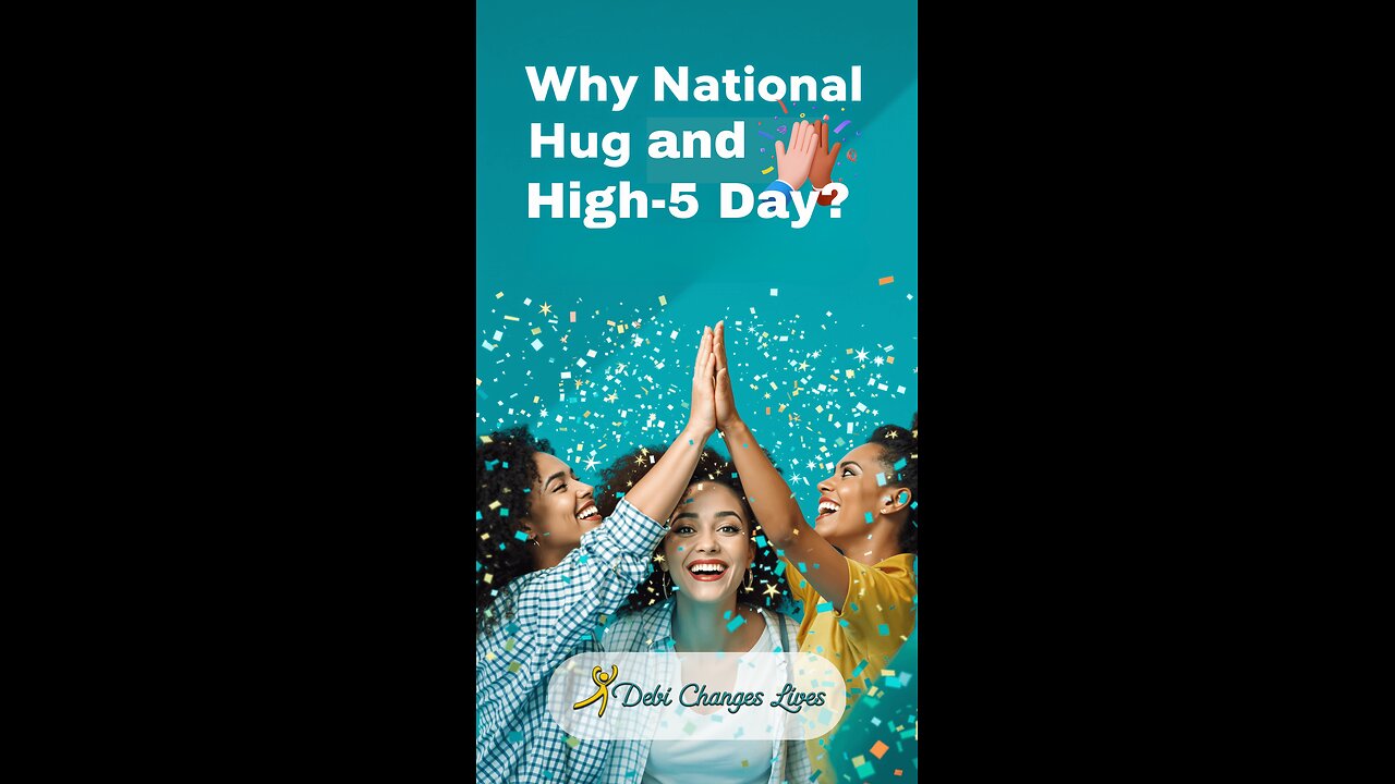 𝗪𝗵𝘆 𝗡𝗮𝘁𝗶𝗼𝗻𝗮𝗹 𝗛𝘂𝗴 & 𝗛𝗶𝗴𝗵 𝟱 𝗗𝗮𝘆? 🤗✋