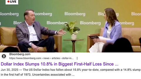 Dollar | "Dollar Index Slumps 10.8% In Biggest First-Half Loss Since 1973." - Bloomberg (June 30th 2025) + What Is the Dollar Actually Worth If the Rest of the World Stops Using It, Believing In It & Accepting It As a Valid Currency?