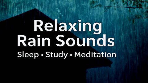 Heavy Rain Sounds on Roof | Relaxing Rain for Sleep, Study, Meditation & Stress Relief