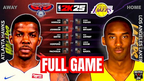 LAKERS vs HAWKS | NBA 2K25 | FULL GAME